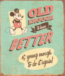 Mickey Mouse - Old Enough Greeting Card