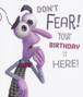 Inside Out - Birthday Card - Fear