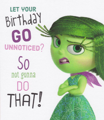 Inside Out - Birthday Card - Disgust