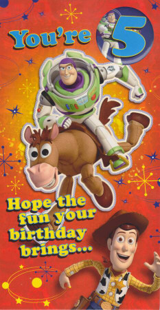 Toy Story - 5th Birthday Card