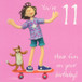 Girl's Age 11 Birthday Card