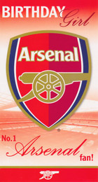 Arsenal F.C. - Birthday Girl Card
