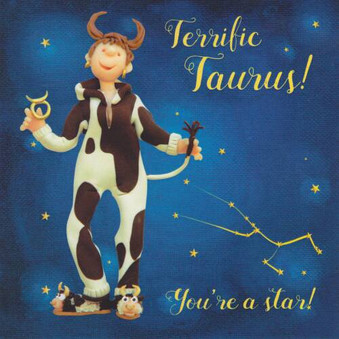 Taurus Star Sign Zodiac Birthday Card