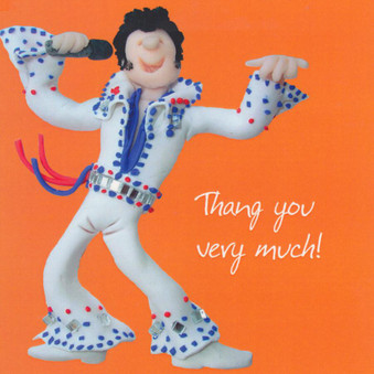 Thank You Very Much Card - Elvis