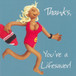 Thank you Card - Pamela Anderson Baywatch