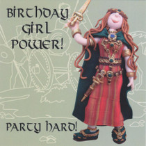 Girl Power Birthday Card