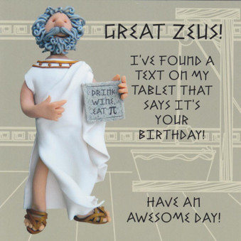 Zeus Birthday Card