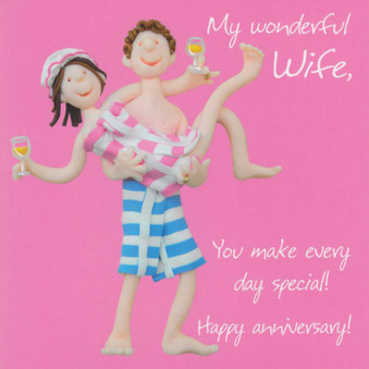 Wonderful Wife Anniversary Card