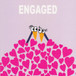 Engaged Greeting Card - Pink