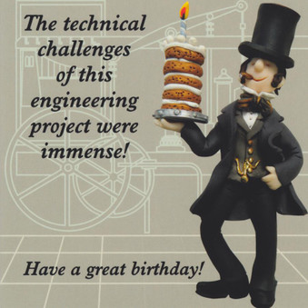 Technical Chalenges Birthday Card