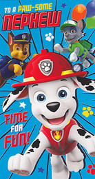 Paw Patrol - Nephew's Birthday Card