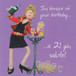 21 Gin Salute Birthday Card