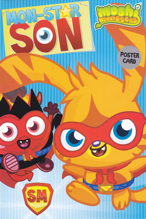 Moshi Monsters Son Poster Birthday Card