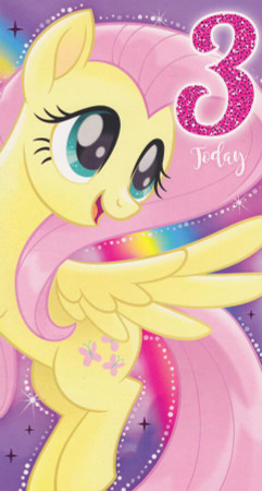 My Little Pony - 3rd Birthday Card