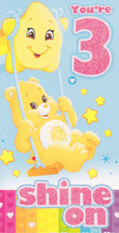 Care Bears - Age 3 Birthday Card