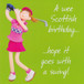 Scottish Golf Birthday Card