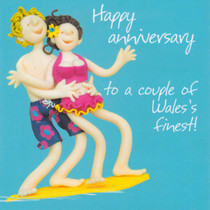 Welsh Anniversary Card - Wales's Finest