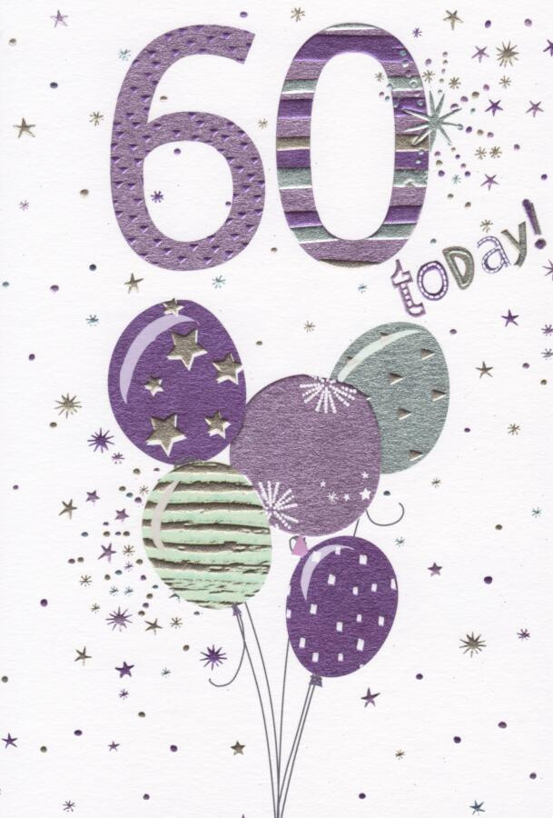 60 Today Birthday Card - Cherry Orchard - CardSpark