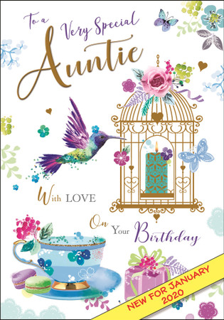 Auntie Birthday Card - Jonny Javelin