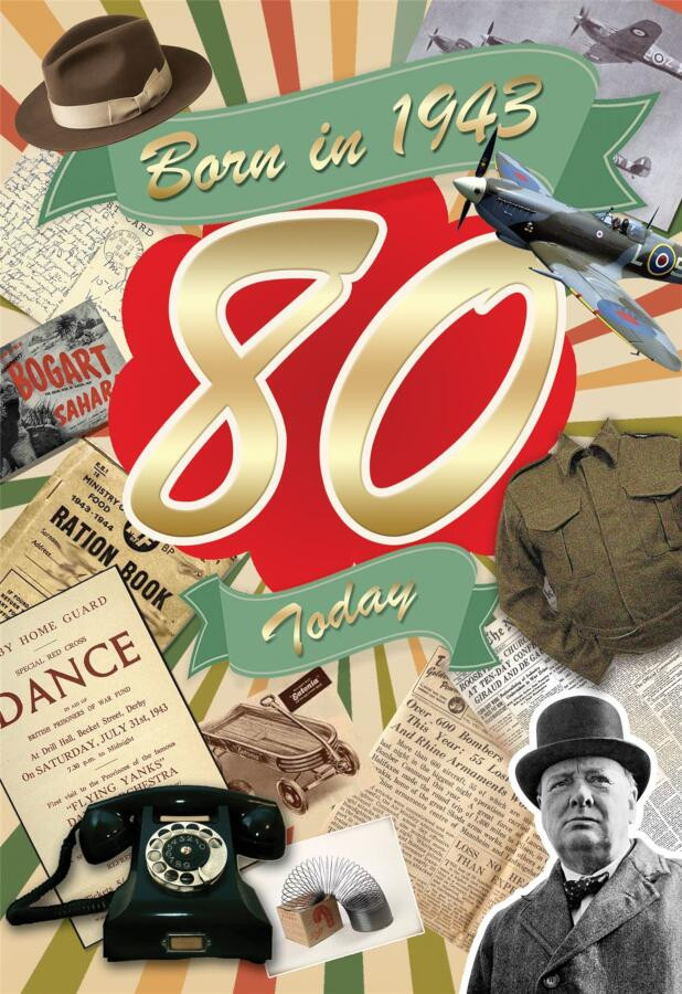 Funny 80th Birthday Card In Gold Foil By Wordplay Design