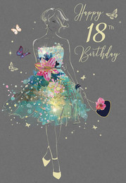 Eighteenth Birthday Card Female - Grace