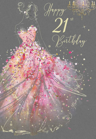 Twenty-First Birthday Card Female - Grace