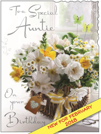 Auntie Birthday card - front