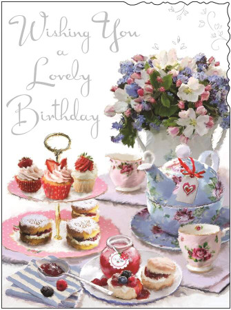 Lovely Birthday Card - front