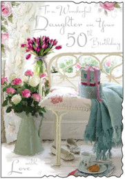 Daughter Fiftieth Birthday Card - front