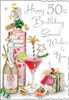 50th Birthday Card - Gin - Front