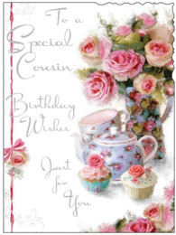 Special Cousin Birthday Card - front