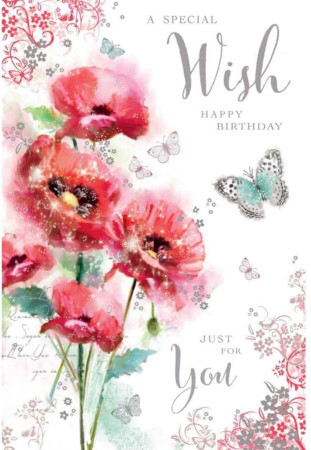 Special Wish Birthday Card - front