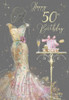 Fiftieth Birthday Card - Grace Front