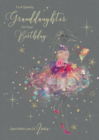Large Granddaughter Birthday Card - Cherry Orchard Front