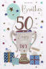Brother Fiftieth Birthday Card - Front