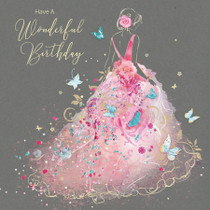 Wonderful Birthday Card - Square - Front