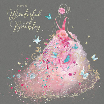 Wonderful Birthday Card - Square - Front