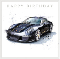 Porsche Birthday Card - Front