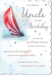Uncle Birthday Card - Piccadilly Front