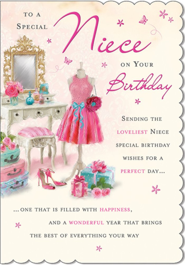 Special Niece Birthday Card Piccadilly CardSpark
