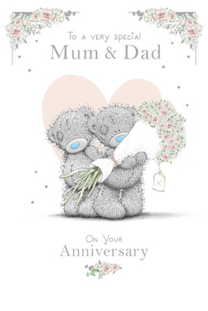 Mum And Dad Anniversary Card - Me To You Tatty Teddy - Front