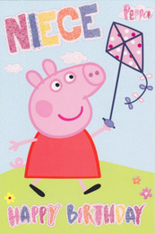 peppa pig niece's birthday card