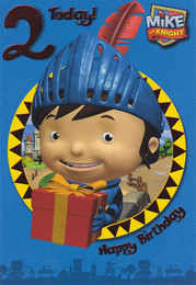 Mike The Knight Age 2 Birthday Card