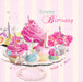 Birdsong Happy Birthday Cupcake Card