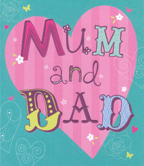 Just My Type Mum And Dad Anniversary Card