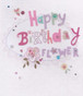 Button Box Flower Hand Finished Birthday Card