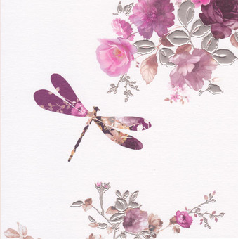 Stephanie Rose Contemporary Dragonfly Card