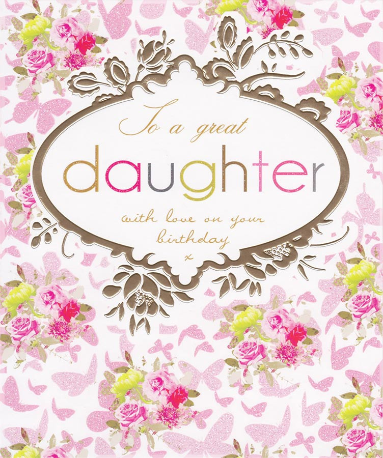 Birthday Cards Daughter Card Design Template