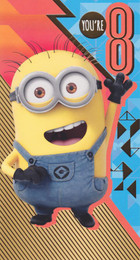 Despicable Me 3 8th Birthday Card