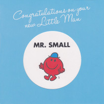 Mr Men Little Man New Baby Card